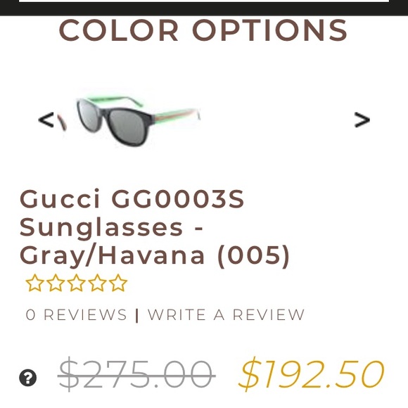 NWT Gucci Grey Rectangular Men's Sunglasses - Picture 2 of 7